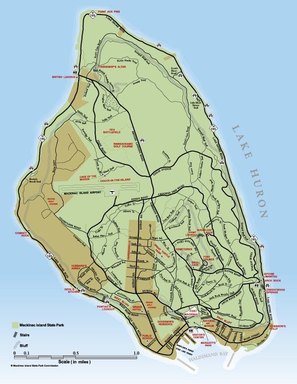 Mackinac Island State Park Roads and Trails Mackinac State Historic Parks