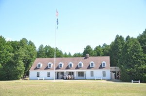 The barracks as it appears today, with the 1975 addition to the left.
