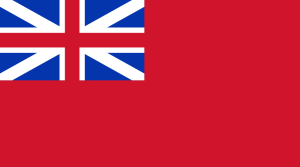 The Red Ensign served as the flag of the British Royal Navy until 1864. Today, it is the flag of the British merchant fleet.