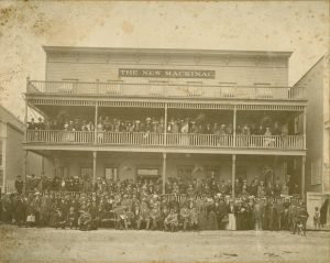 This view was likely taken shortly after the new hotel opened in 1890.
