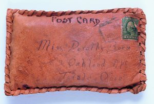 Leather Post Card Back