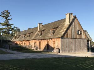 The suburbs likely contained rowhouses like this one, reconstructed inside the fort walls.