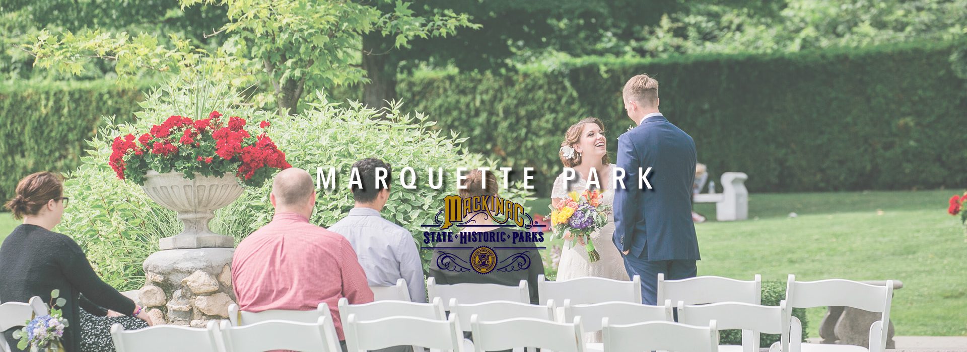 Marquette Park or Mackinac Island Peace Garden Wedding Mackinac State