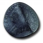 A half penny depicting George III