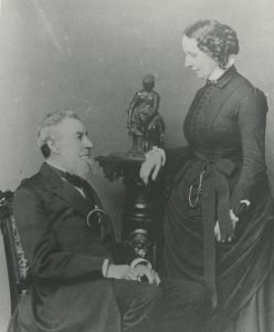 A picture of Gurdon Hubbard and his wife, Mary.