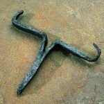 An iron architectural bracket