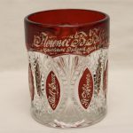 Ruby mug inscribed by Frank Kriesche