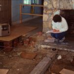 An image from the 1980s showing archaeological work at the Wood Quarters