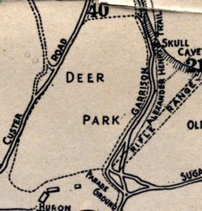 A map showing Deer Park in 1915