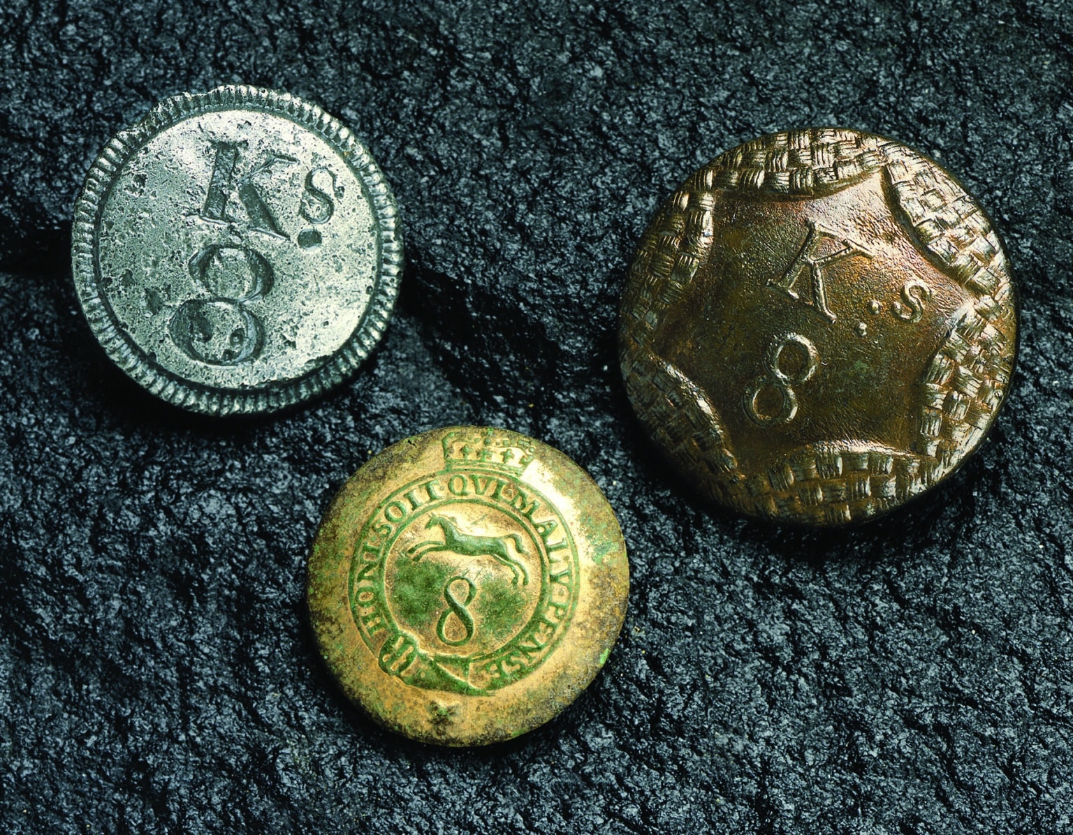 8th King's Regiment Buttons - Mackinac State Historic Parks