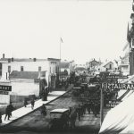 A view showing Main Street on Mackinac Island looking south.