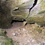 A covered cave on Mackinac Island