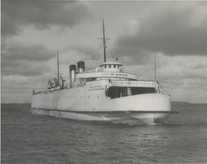 The City of Munising auto ferry. 