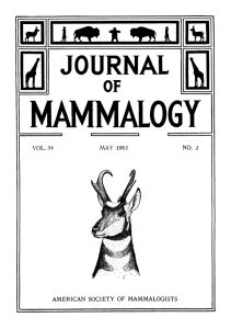 The Journal of Mammalogy, in which the Mackinac walrus was described. 
