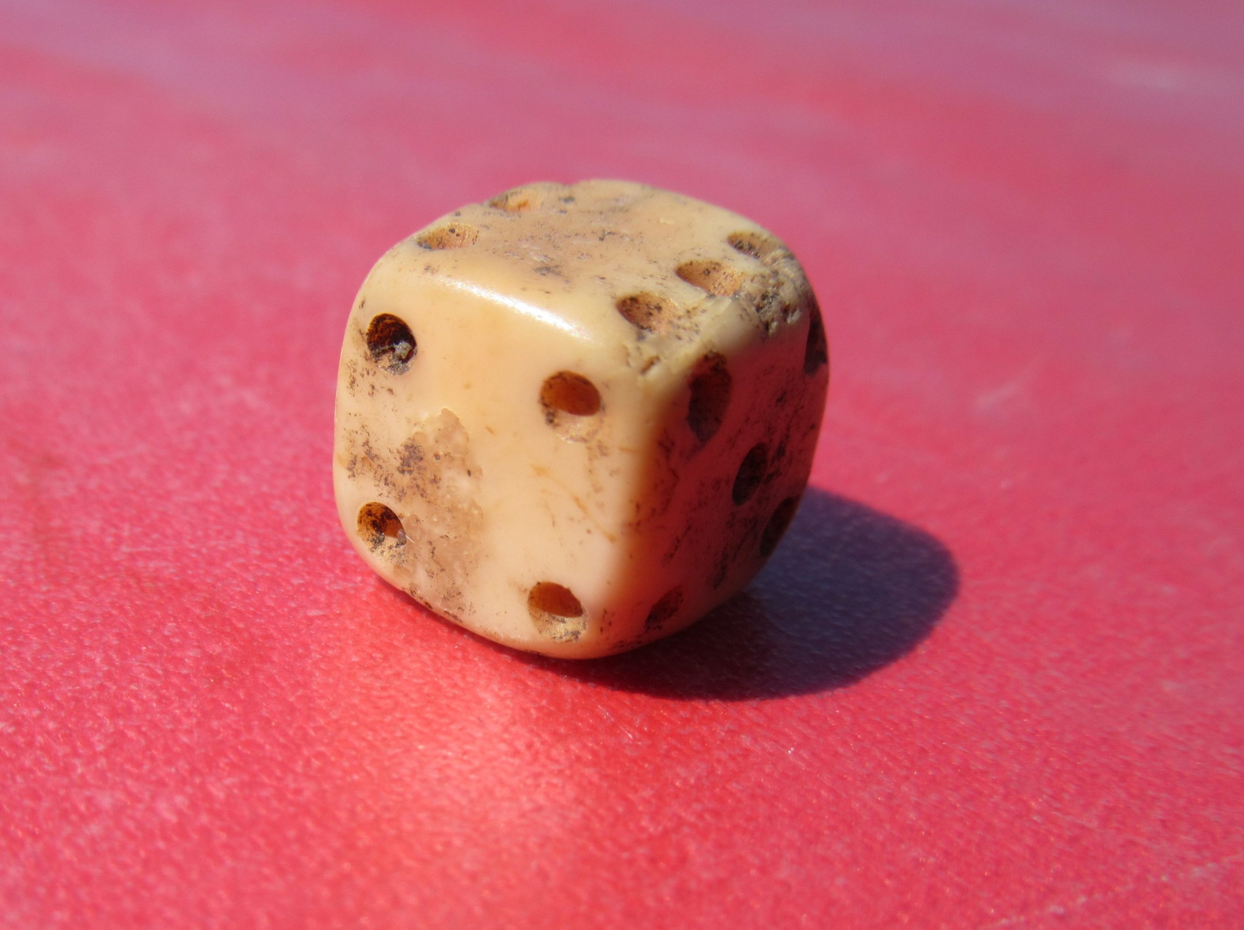 An old gaming die.