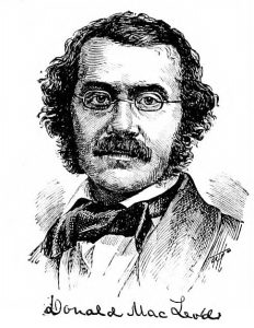 A pencil drawing of C. Donald MacLeod.