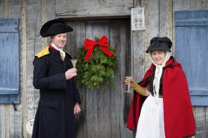 Historic Interpreters getting ready to celebrate Christmas at Michilimackinac