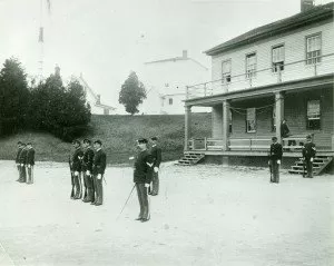 Pets on the Parade Ground Fort Mackinac