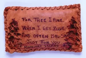 Leather Postcard Front