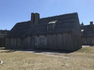 The Southeast Rowhouse at Michilimackinac, home to Ezekiel Solomon, Michigan's first Jewish settler.