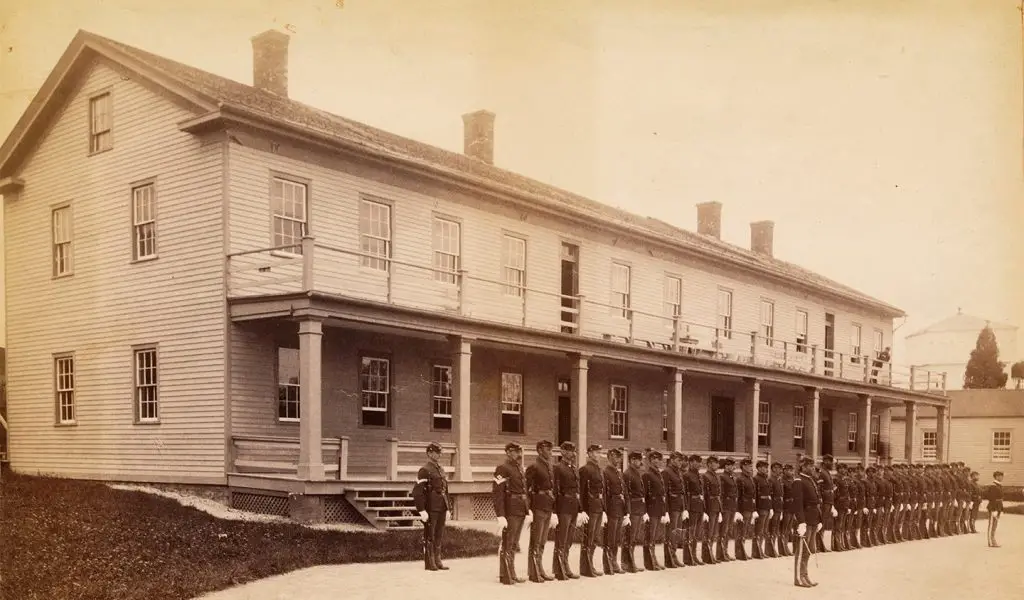 44. Cos. E and K Fort Mackinac